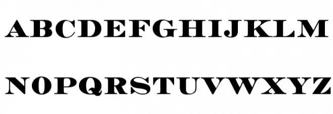 Medoc خط أحرف صغيرة