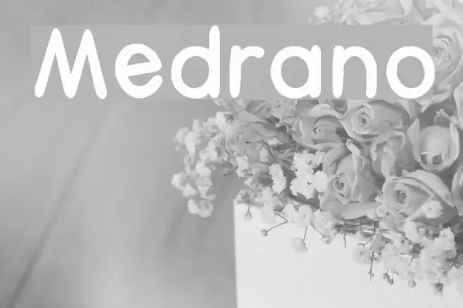 Medrano Font examples