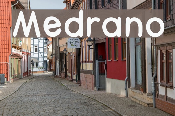 Medrano Font examples