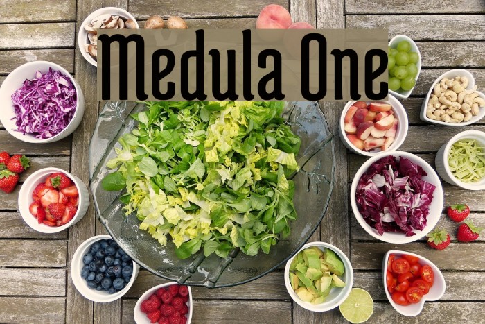 Medula One フォント examples