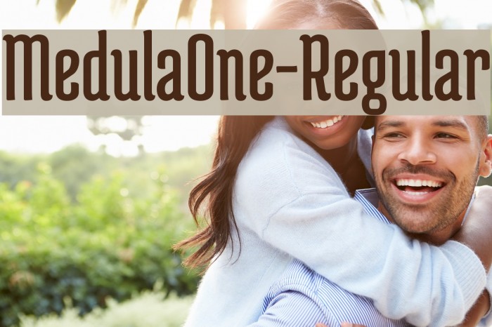 MedulaOne-Regular Font examples