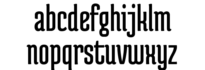 MedulaOne-Regular Font LOWERCASE