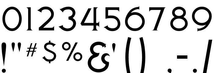 Medusa Gothic Font OTHER CHARS