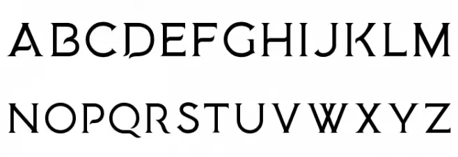 Medusa Gothic Schriftart Groß