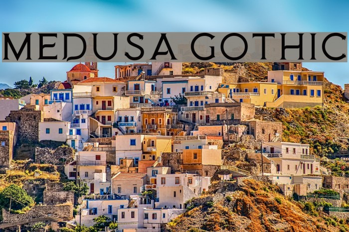 Medusa Gothic Font examples
