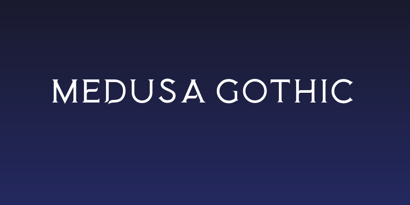 Medusa Gothic Social Header