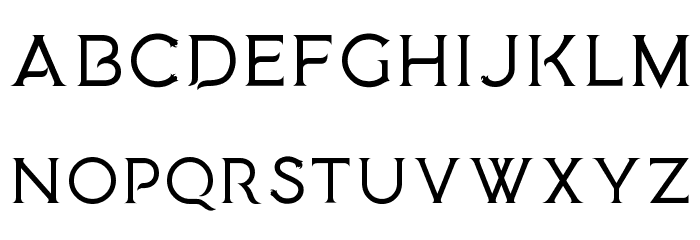 Medusa Gothic Font LOWERCASE