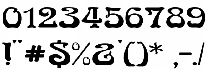 Medusa Regular Font OTHER CHARS