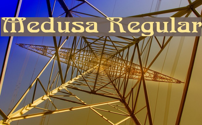 Medusa Regular Font examples