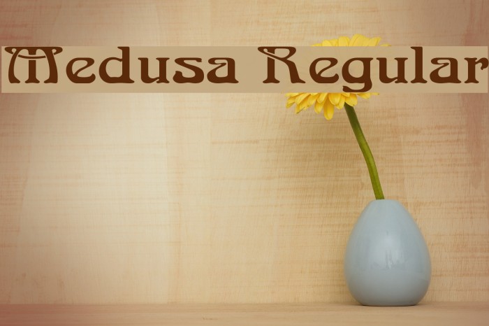 Medusa Regular Font examples