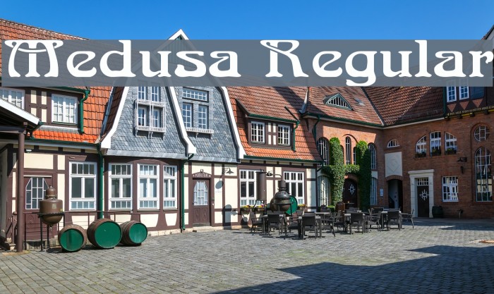 Medusa Regular Font examples