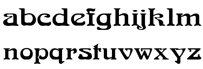 Medusa Regular Font LOWERCASE