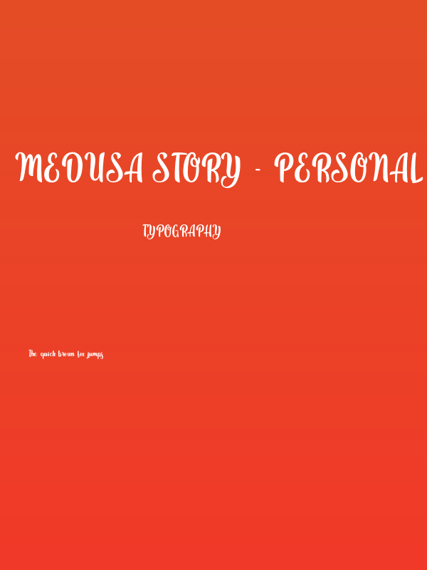 Medusa Story - Personal Use Poster