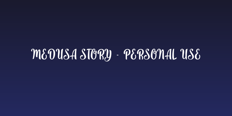 Medusa Story - Personal Use Social Header