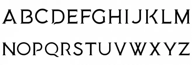MedusaGothic フォント 大文字