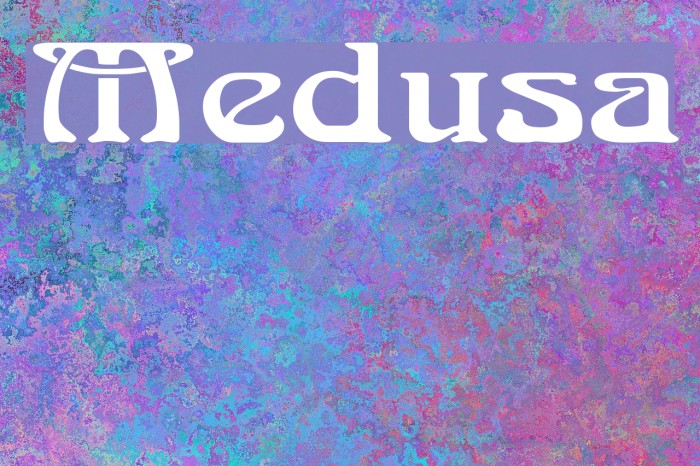 Medusa Font examples