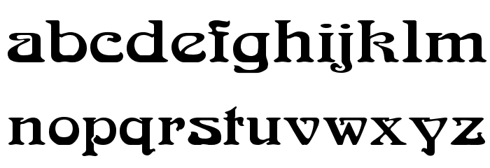 Medusa Font LOWERCASE