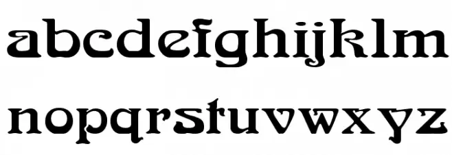 Medusa Caratteri MINUSCOLO