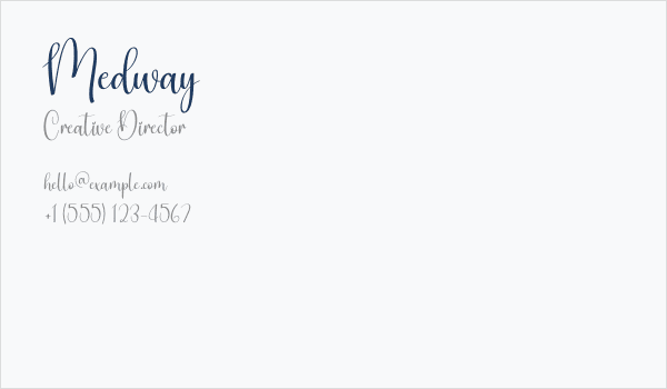 Medway Business Card