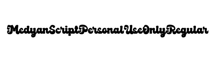 Medyan Script Personal Use Only Regular  免费字体下载