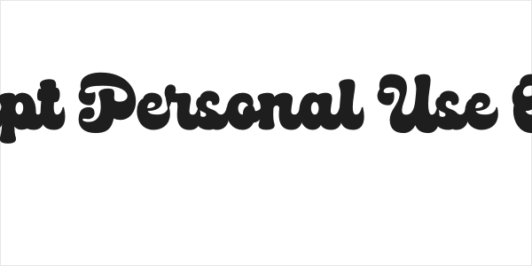 Medyan Script Personal Use Only Regular Logo