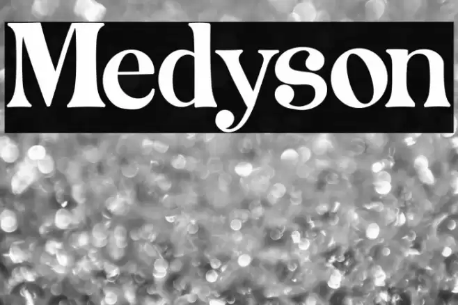 Medyson Font examples