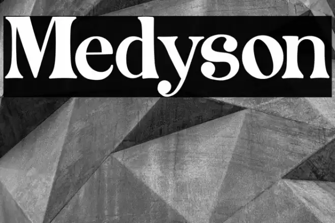 Medyson Font examples