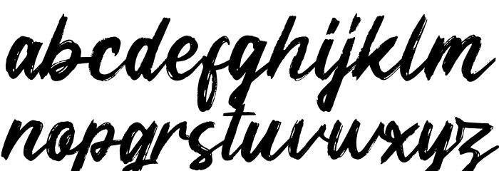 Meega Juctice Font LOWERCASE