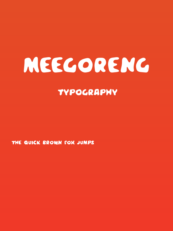 Meegoreng Poster