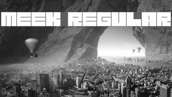 Meek Regular Font examples