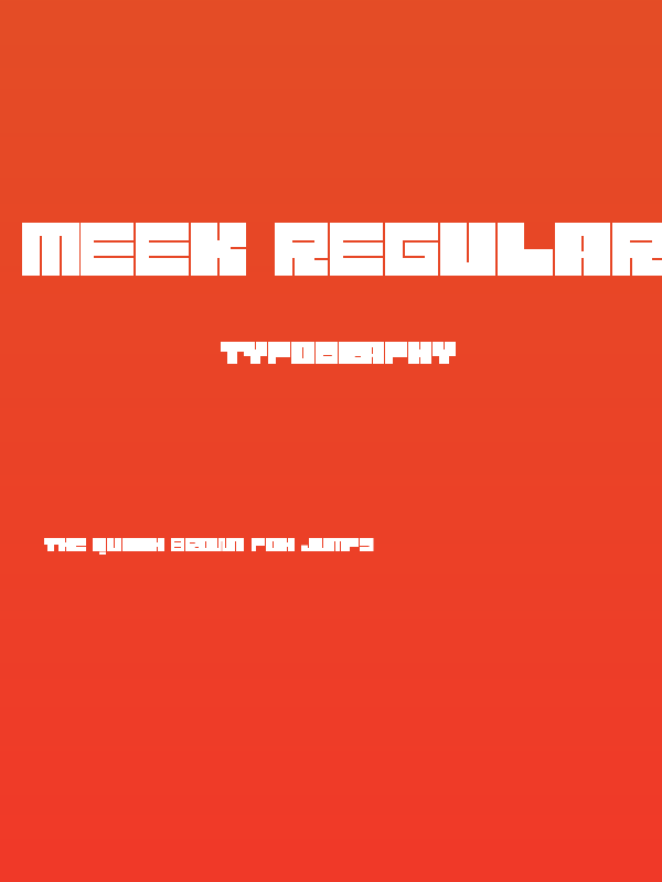 Meek Regular Poster