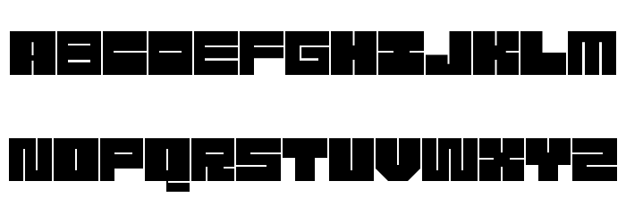 Meek Regular Font LOWERCASE
