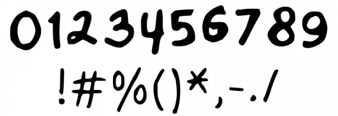 Meeneeloo Regular Regular Fonte OUTROS PERSONAGENS