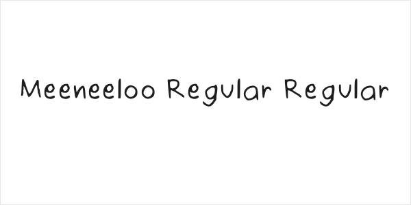 Meeneeloo Regular Regular Logo