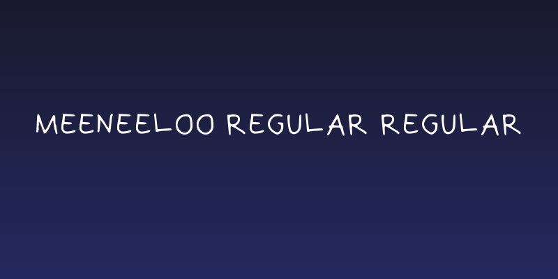 Meeneeloo Regular Regular Social Header