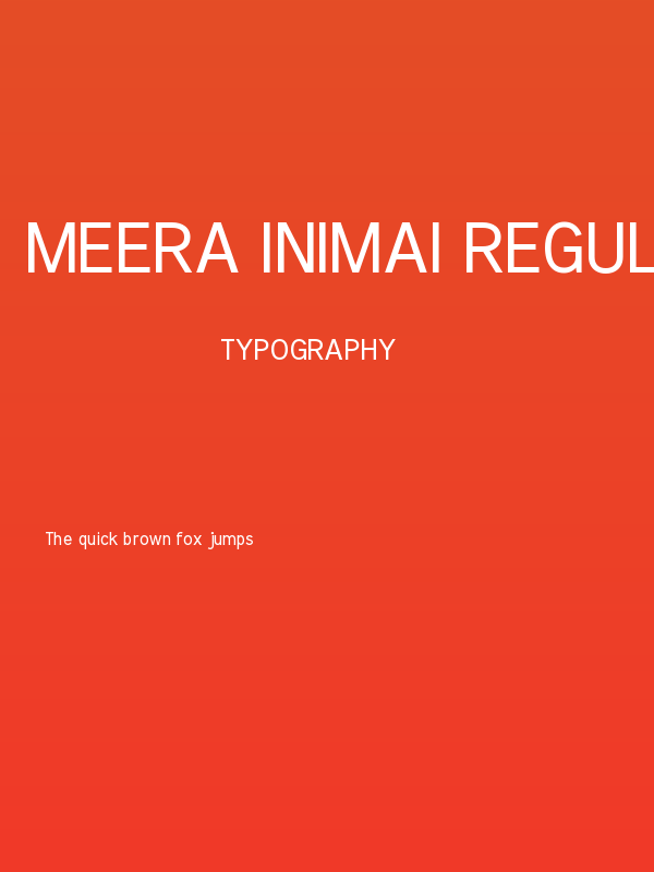 Meera Inimai Regular Poster