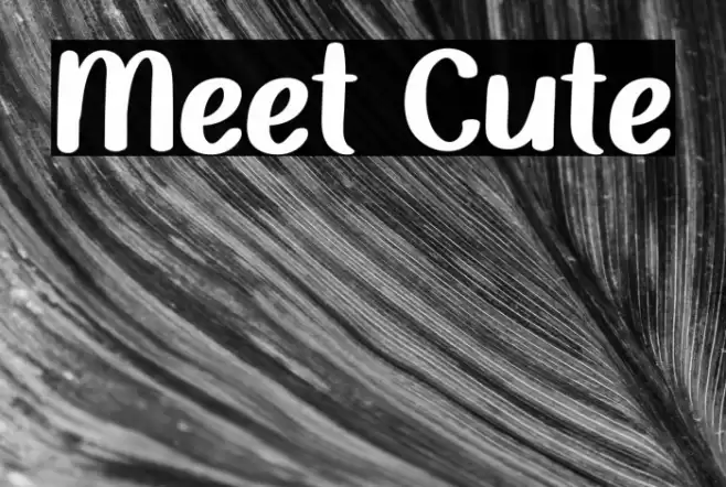 Meet Cute Font examples