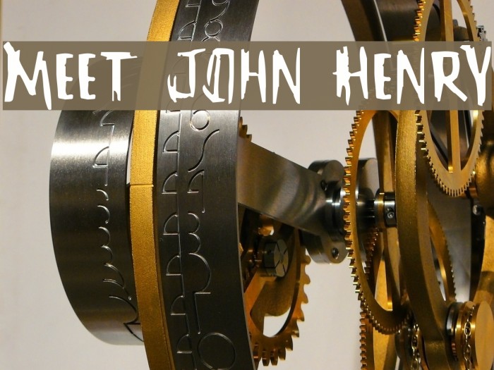 Meet John Henry Font examples