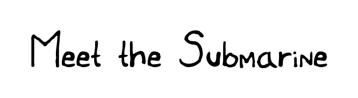 Meet the Submarine Font