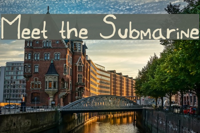 Meet the Submarine Font examples