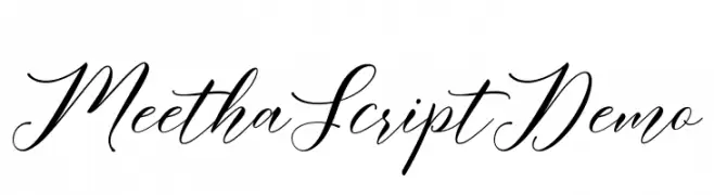 MeethaScriptDemo  Frei Schriftart Herunterladen