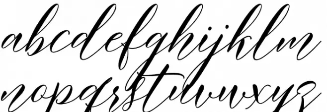 MeethaScriptDemo Schriftart Kleinbuchstaben