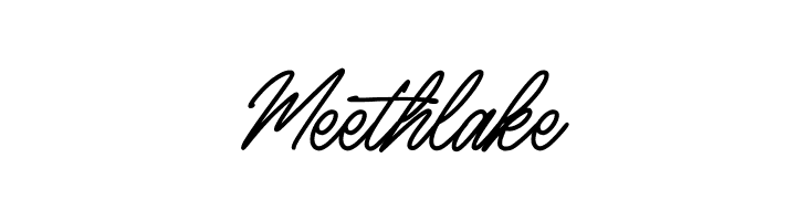 Meethlake  Frei Schriftart Herunterladen
