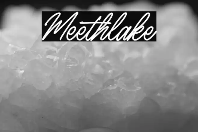 Meethlake Font examples
