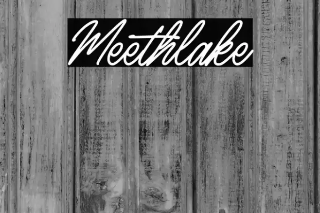 Meethlake Font examples