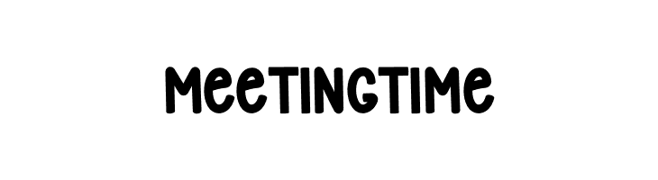 Meeting Time  font caratteri gratis