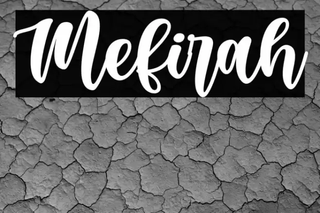 Mefirah Font examples