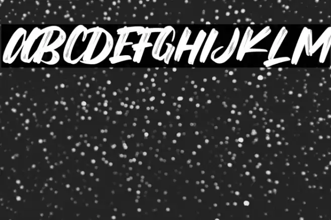 Mega Brush Font examples