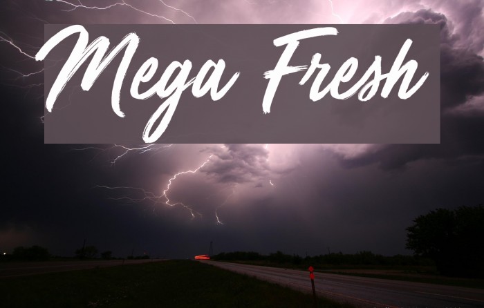 Mega Fresh Font examples