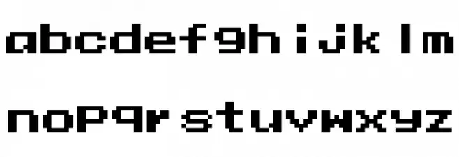 Mega Man 10 Regular Polices MINUSCULES
